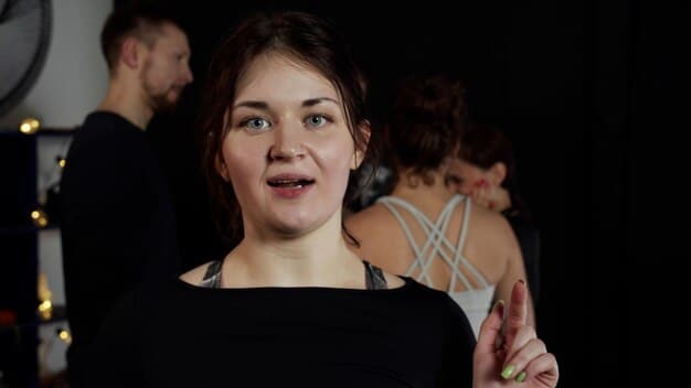 A close-up shot of a single Kep1er member during a performance, highlighting her individual charisma and stage presence. The lighting emphasizes her facial expressions, and the background is blurred to focus on the artist. The photo demonstrates her unique appeal and talent that distinguishes her from the group.