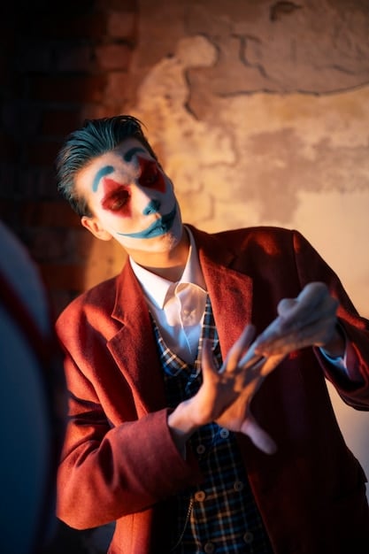 A close-up shot of one of the featured J-Pop idols on a US drama set, showcasing the actor in costume and interacting with other cast members. The lighting emphasizes the dramatic setting.
