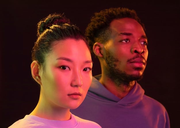 A digital collage featuring headshots of various K-Pop artists on one side and US artists on the other, with connecting lines showing potential collaboration pairings. The image should convey a sense of excitement and anticipation for future musical partnerships.